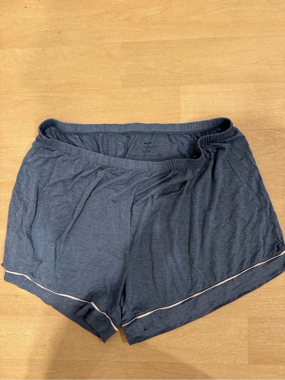 NWOT Little Sleepies Blue Women's Pajama Shorts with Contrast Trim XL